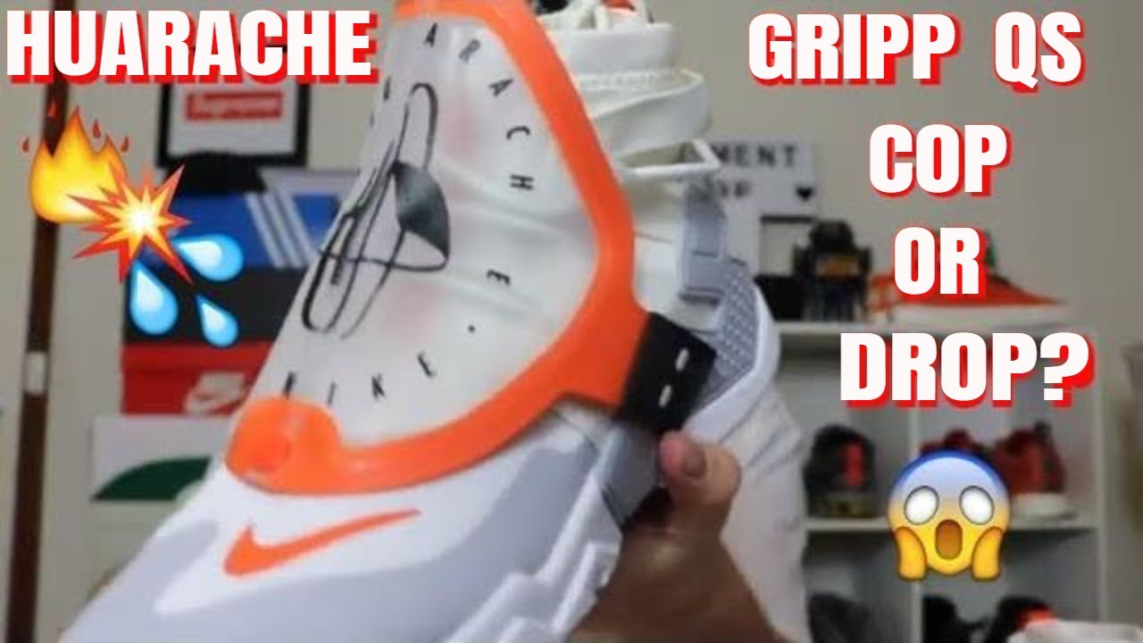 nike air huarache gripp on foot review