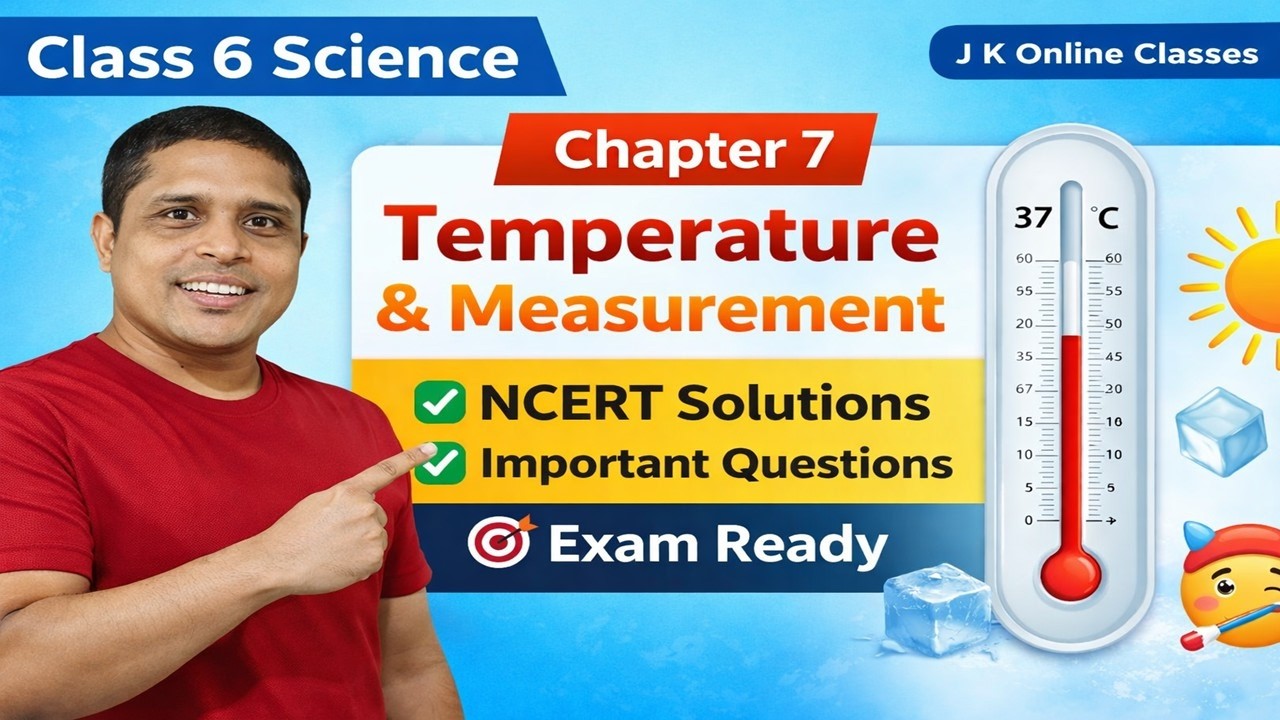 Temperature and Its Measurement Question Answers #class6 #science #jkonlineclasses 2025