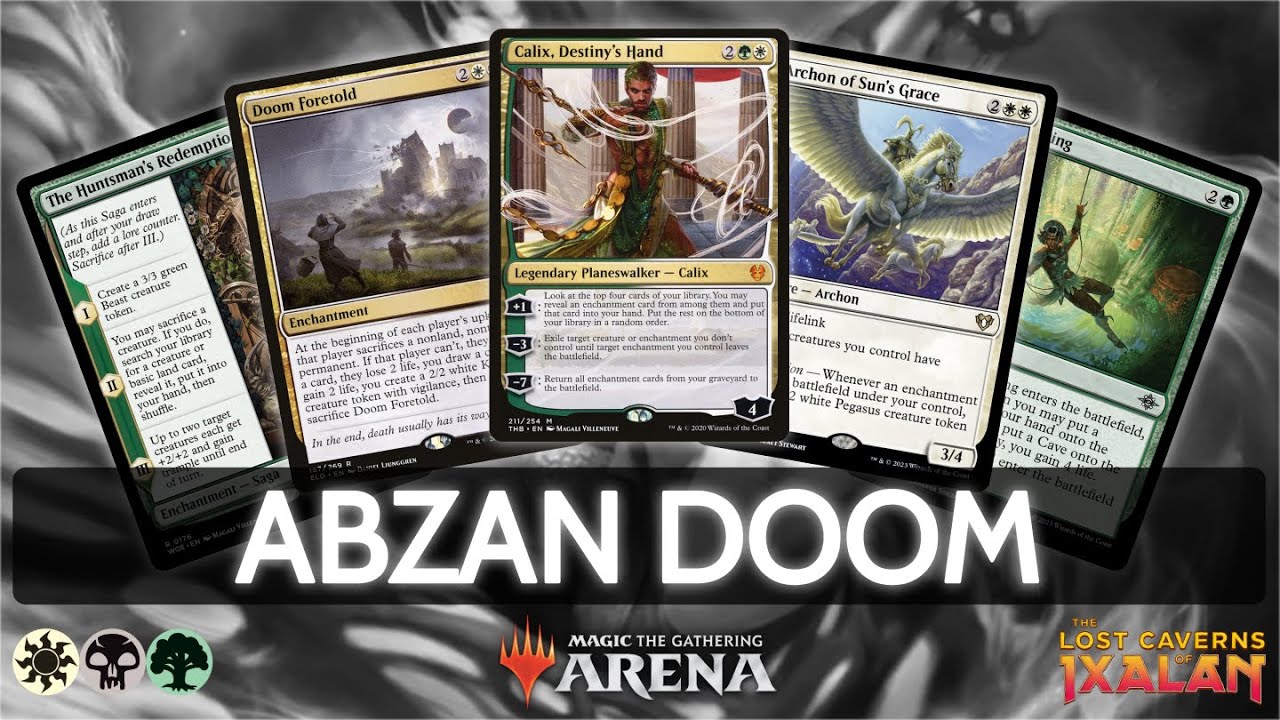 ⚪⚫🟢 Abzan Doom Foretold | MTG Arena | Explorer | BO3 |The Lost Caverns of Ixalan