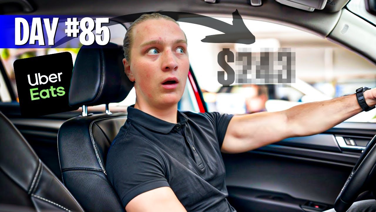 First Day Of Uber Eats!!! How Much I made? (365 Day Survival Challenge)