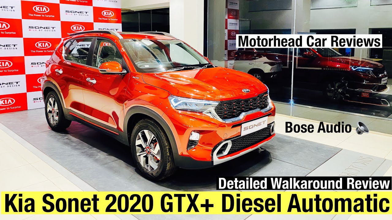 Kia Sonet GTX+ 2020| Sonet 2020 Top Model GT-line |Diesel Automatic Review|MotorheadCarReviews