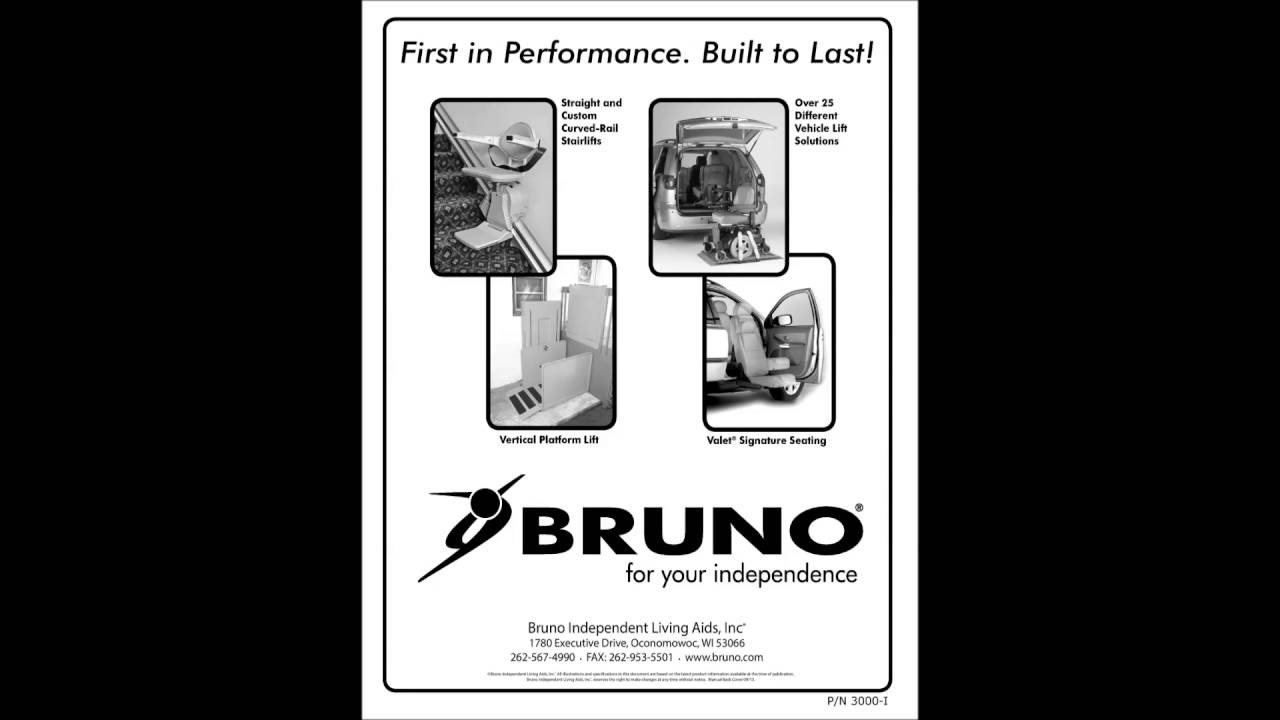 Bruno Elan SRE 3000 Stair Lift INSTALLATION MANUAL as a Movie