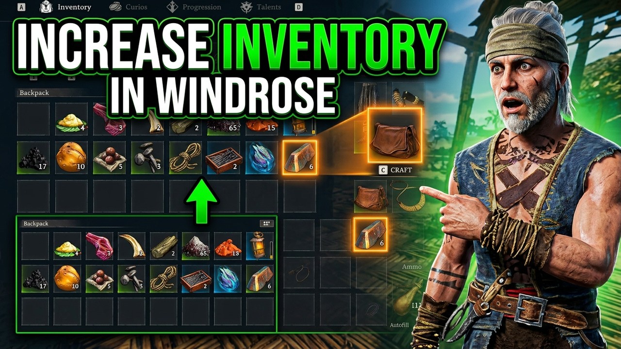 How to INCREASE INVENTORY in Windrose (Step by Step)