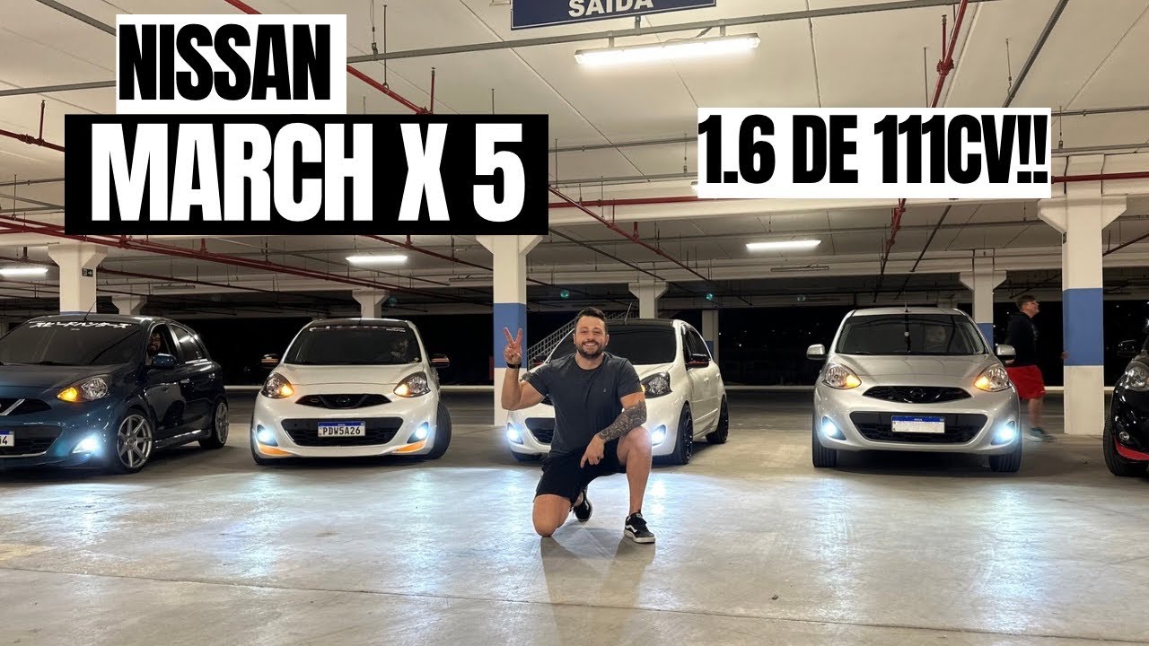 REVIEW 5 NISSAN MARCH ACELERANDO JUNTOS *FOI ÉPICO* 🔥