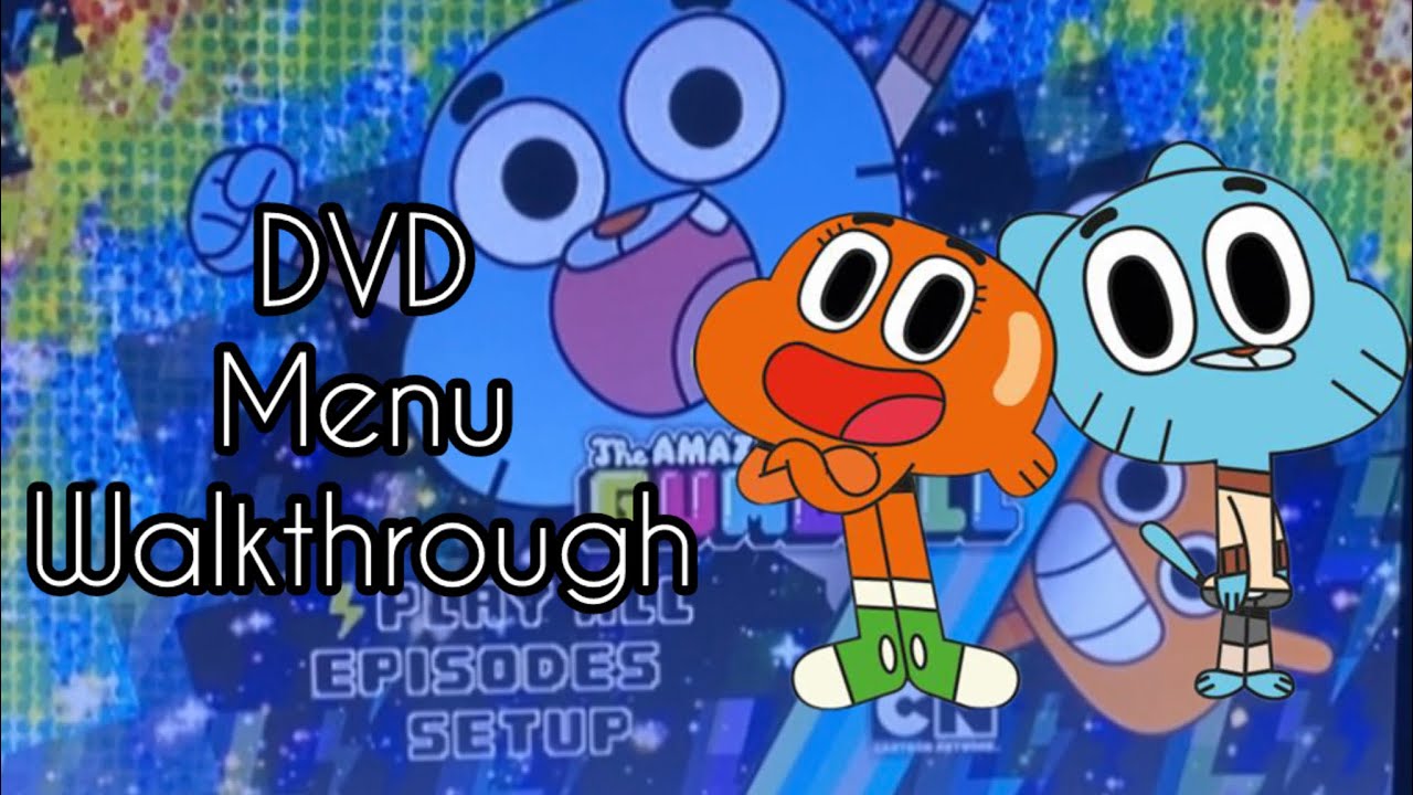 The amazing world of Gumball volume one UK DVD menu walkthrough