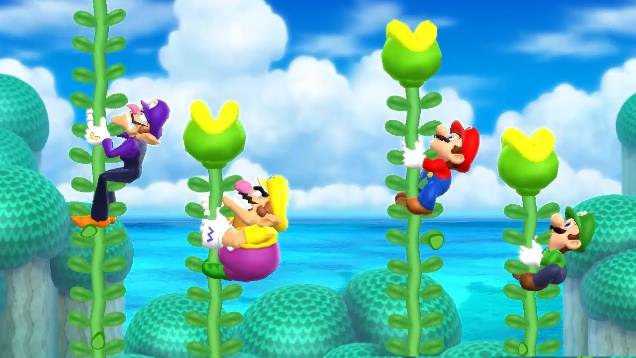 Mario Party 9 Step It Up - Waluigi vs Wario vs Mario vs Luigi Master Difficulty Gameplay | GreenSpot