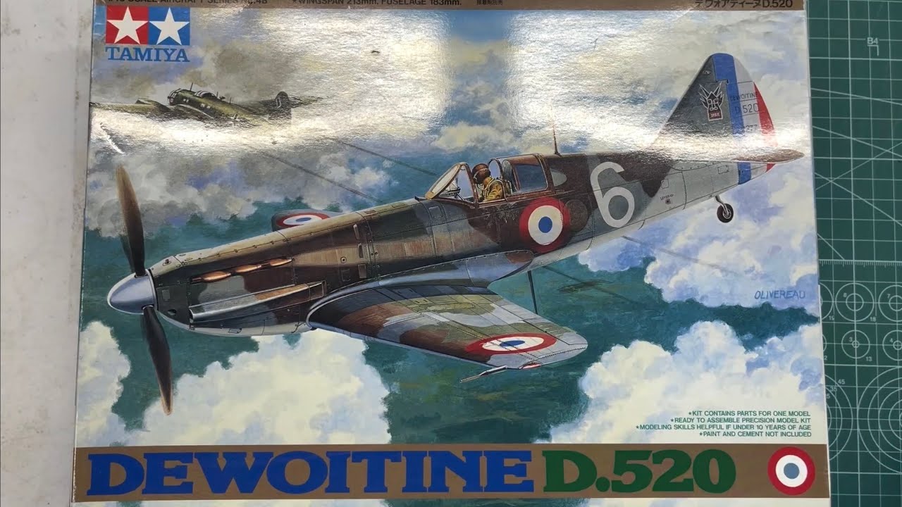 Tamiya Dewoitine D.520 1/48 Scale Model Aircraft