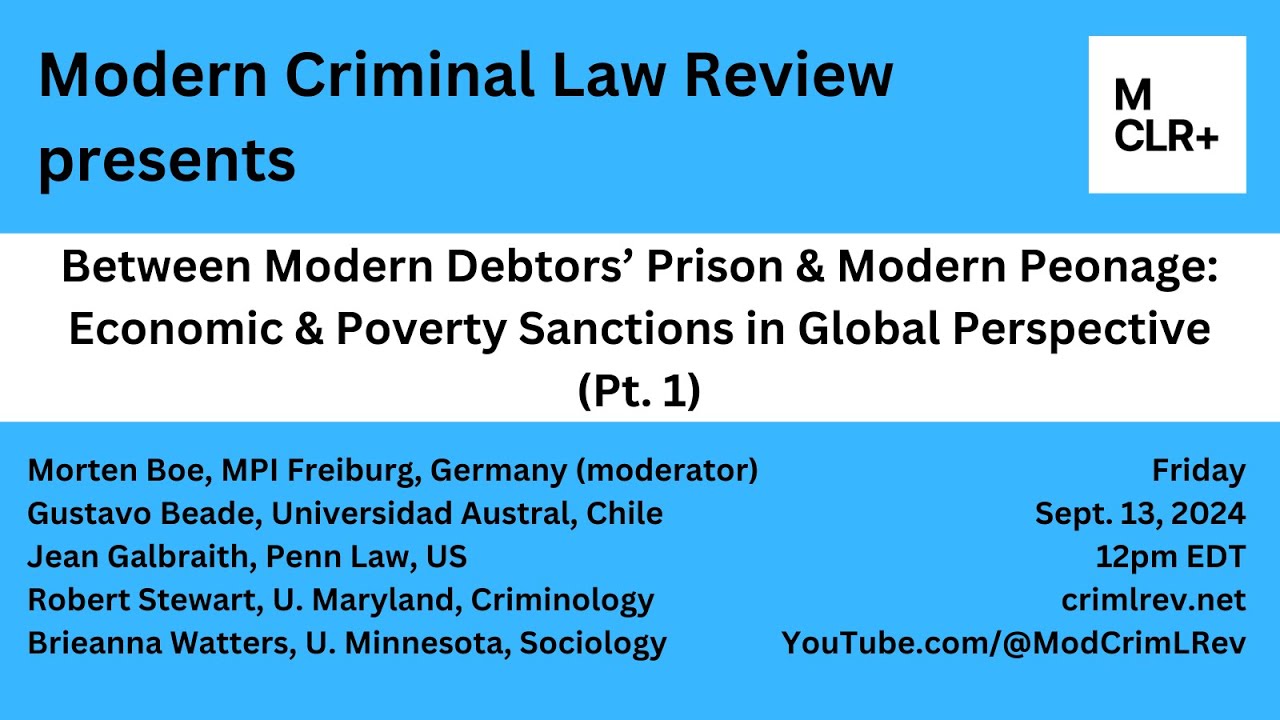 Between Modern Debtors’ Prison and Modern Peonage (Pt 1)