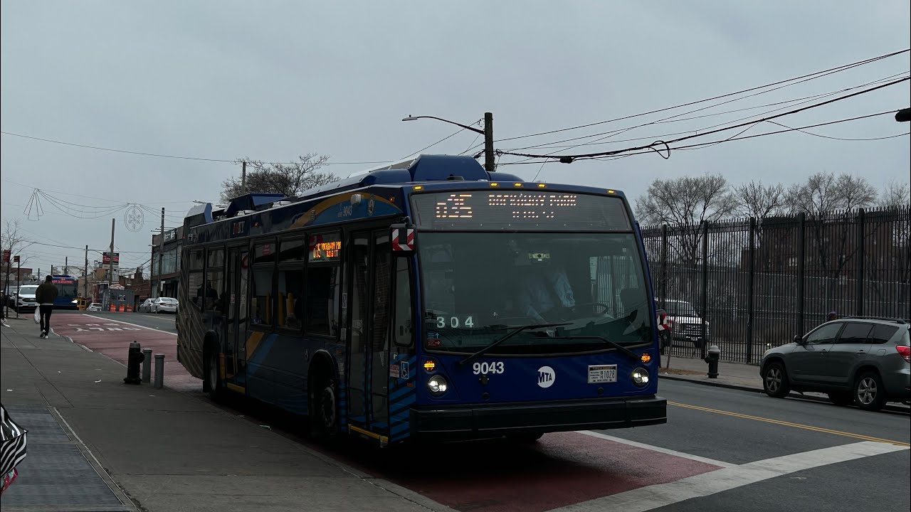 MTA BUS COMPANY: Ride on 2023 NovaBus LFS Diesel #9043 on Q35 to Flatbush Av/Av U