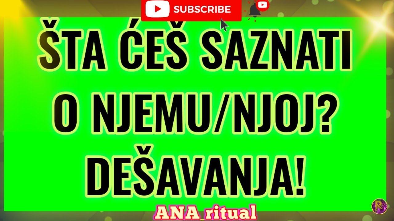 ŠTA ĆEŠ SVE SAZNATI..O NJEMU/NJOJ! DEŠAVANJA!#anaritual #tarot #tarotreading