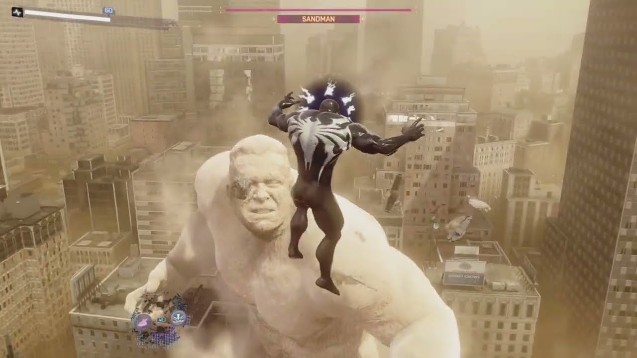 Marvel Spider-Man 2 glitch tutorial play as Venom with web swinging and beat Sand Man