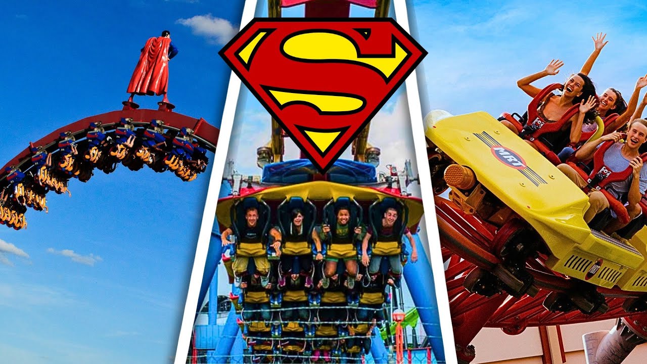 🎢 Todas las MONTAÑAS RUSAS de SUPERMAN del MUNDO