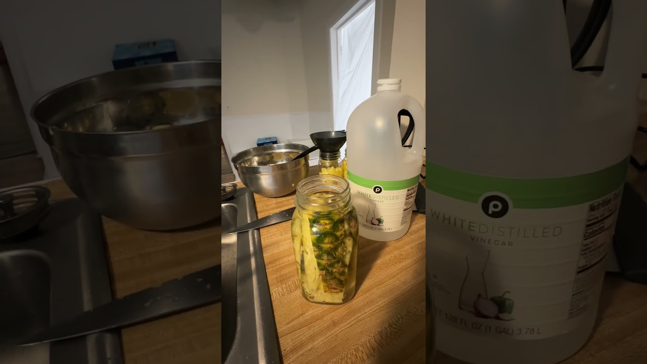 Using those fresh pineapple peels after canning pineapple chunks