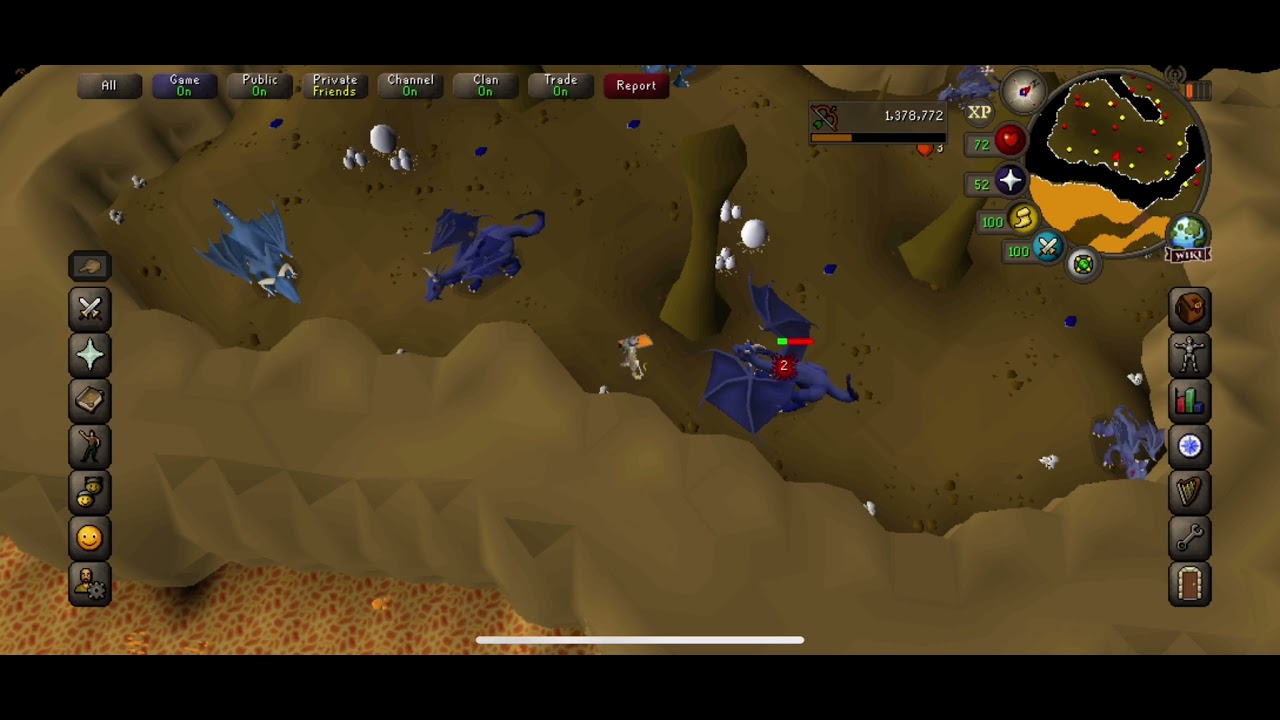 Blue dragon safe spot at taverley dungeon