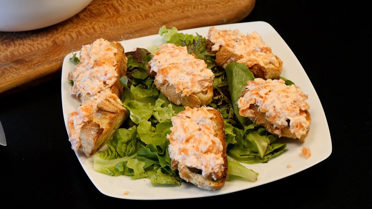 Les toasts de truite