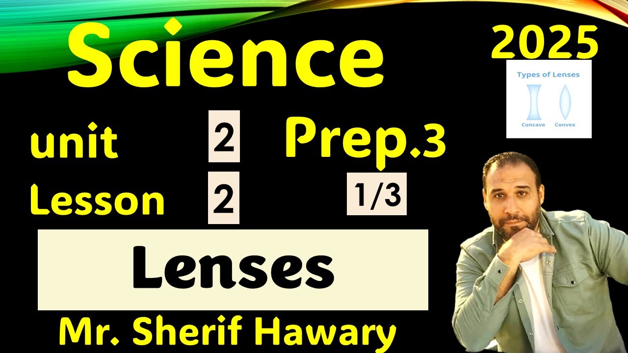 Science Prep.3 | Lenses | lenses optical pieces |U.2 L.2 | Part 1/3 |1st Term ساينس 3 ع لغات العدسات