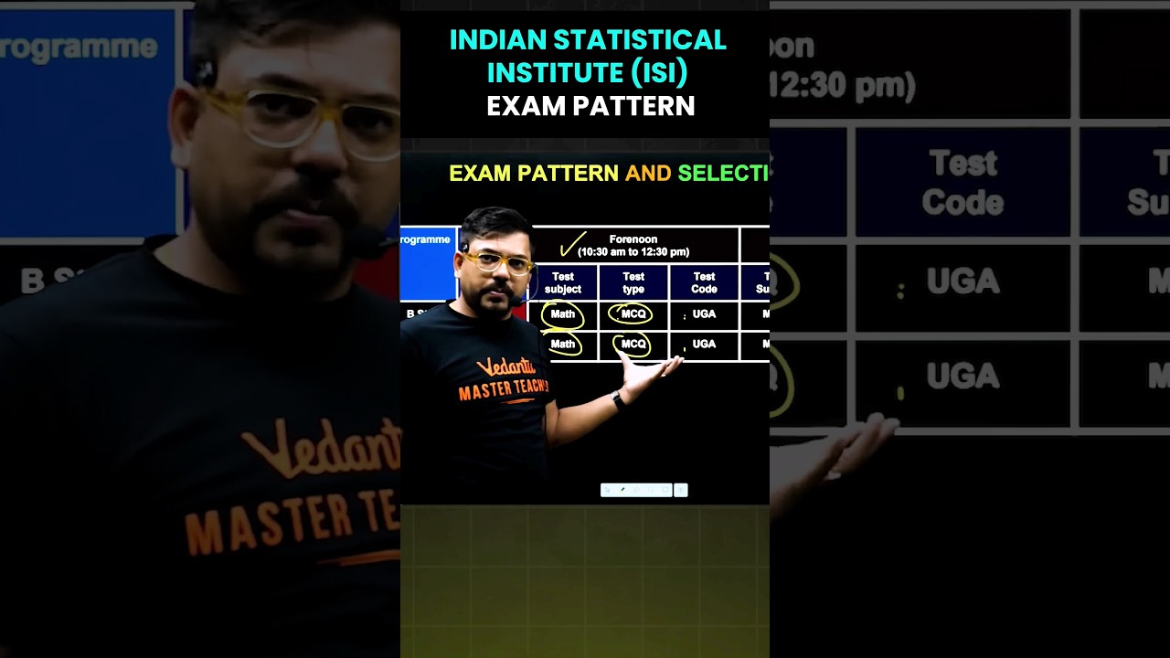 ISI Exam Pattern and Selection😍😍#isi #isiexam #exampattern #statistics #indianstatisticalinstitute