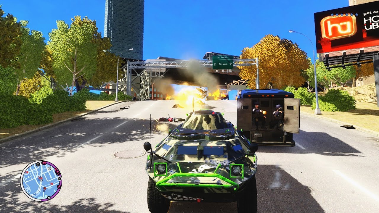 GTA 4 TBOGT - APC Tank Rampage #1