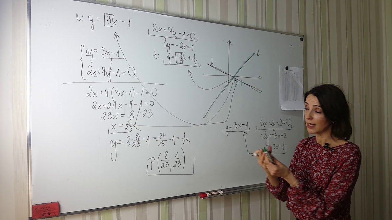 #4 Punkt przecięcia prostych - Geometria analityczna