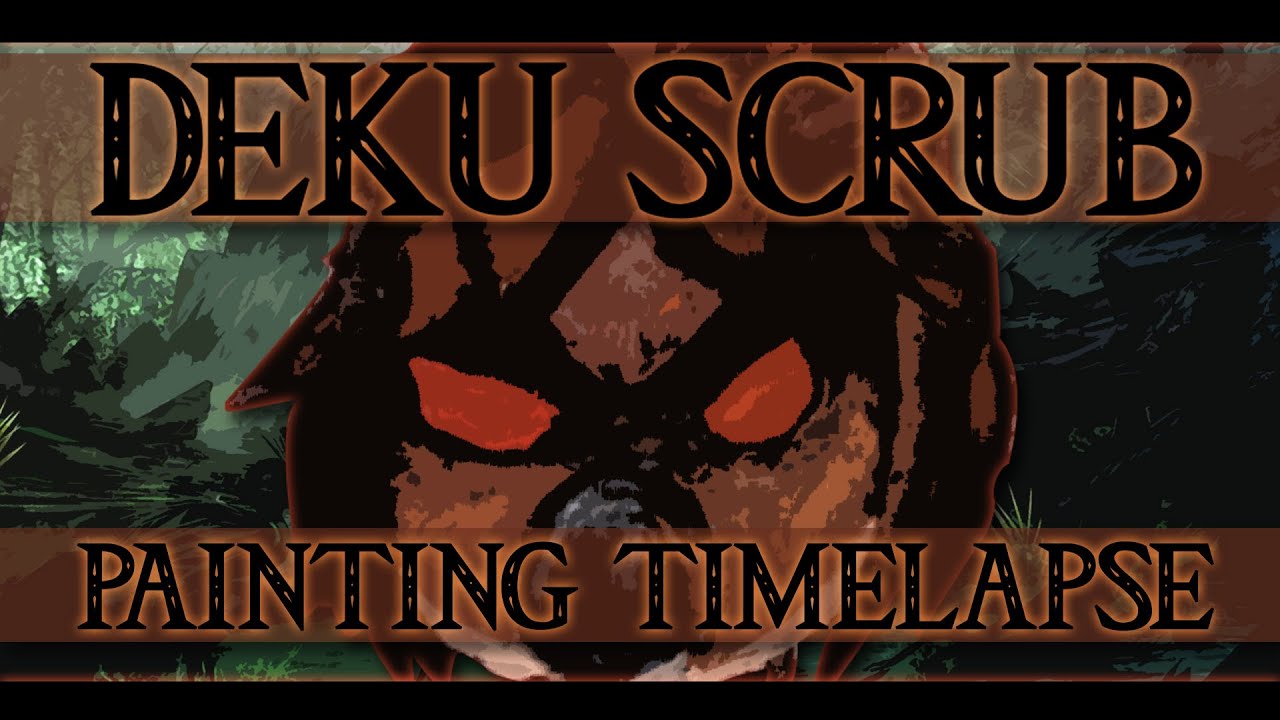 The Leagend Of Zelda Deku Scrub - Painting Timelapse