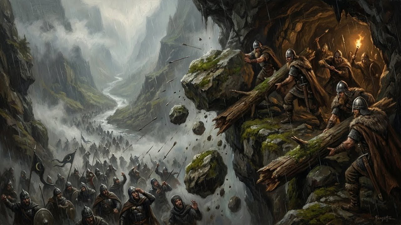Cómo 300 españoles APLASTARON a 100.000 Omeyas en una Cueva (Batalla de Covadonga)
