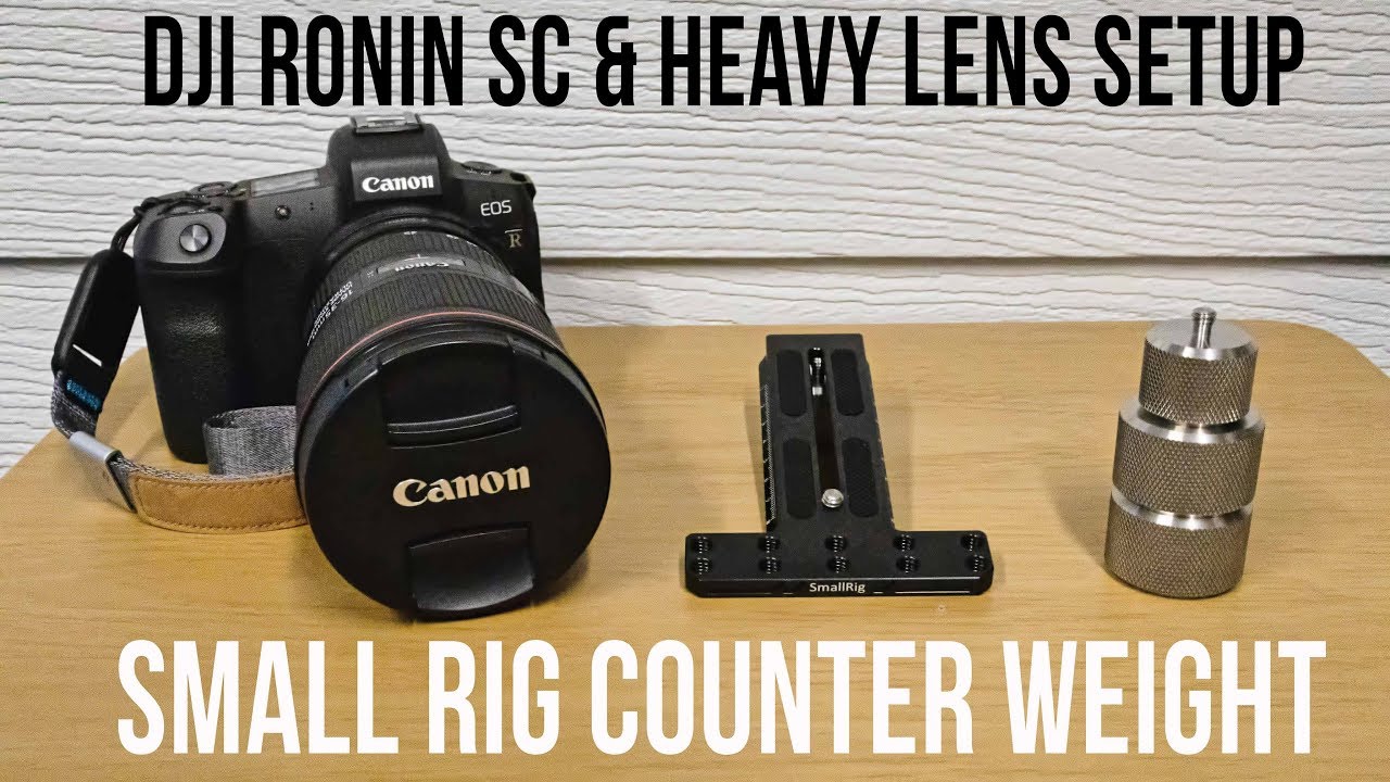 DJI RONIN SC Balance Heavy Lenses with SmallRig Counter Weight Plate