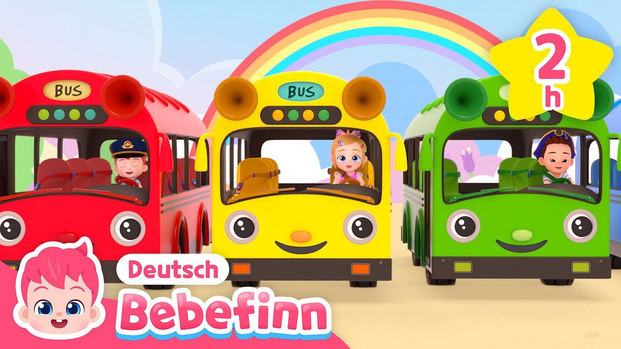 Die beliebtesten Kinderlieder 2025 🏆 | Mix | Farben-Bus und Mehr | Bebefinn Deutsch - Kinderlieder