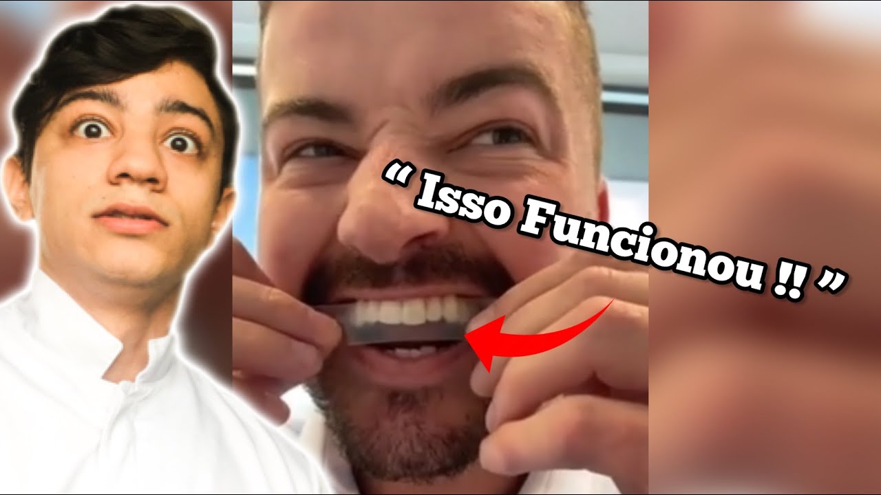 Essas FITAS DEIXAM OS DENTES BRANCOS de verdade ?!