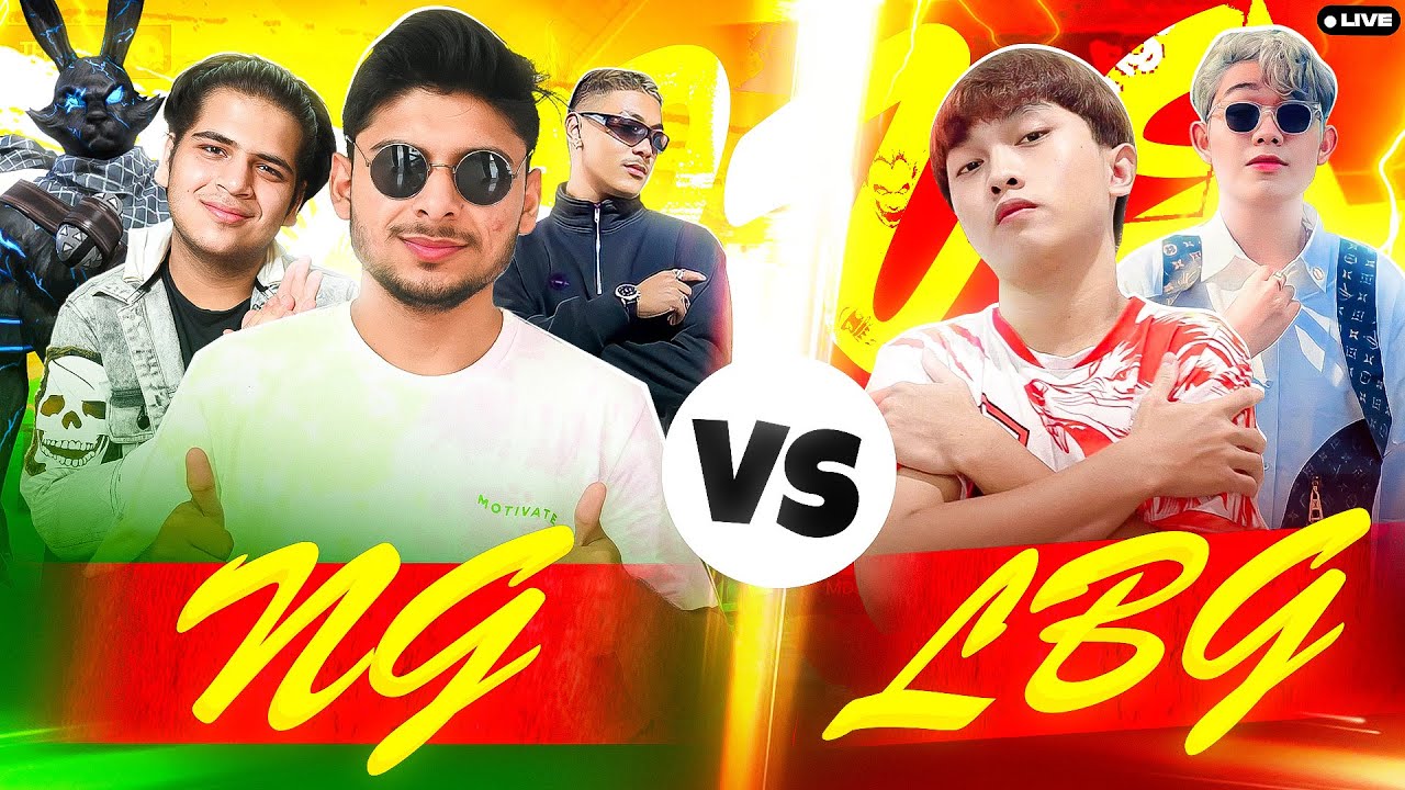 LBG HACKER  😂💔 200$ 💵 PAID MATCH NG 👽 VS LBG🔥 MOST DANGEROUS TEAM  😂 #nonstopgaming - free fire live