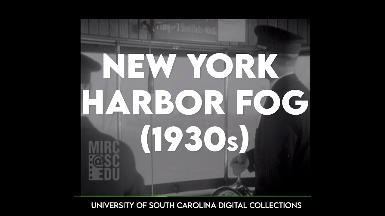 New York Harbor Fog (1930s)