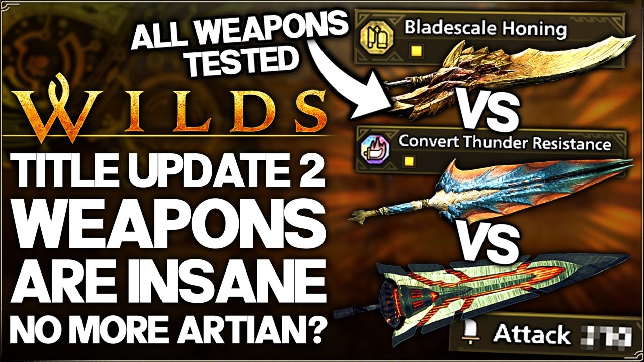 Monster Hunter Wilds - New Lagiacrus Seregios Weapons Are OP - Tested VS Artian Builds ALL 14 Guide!