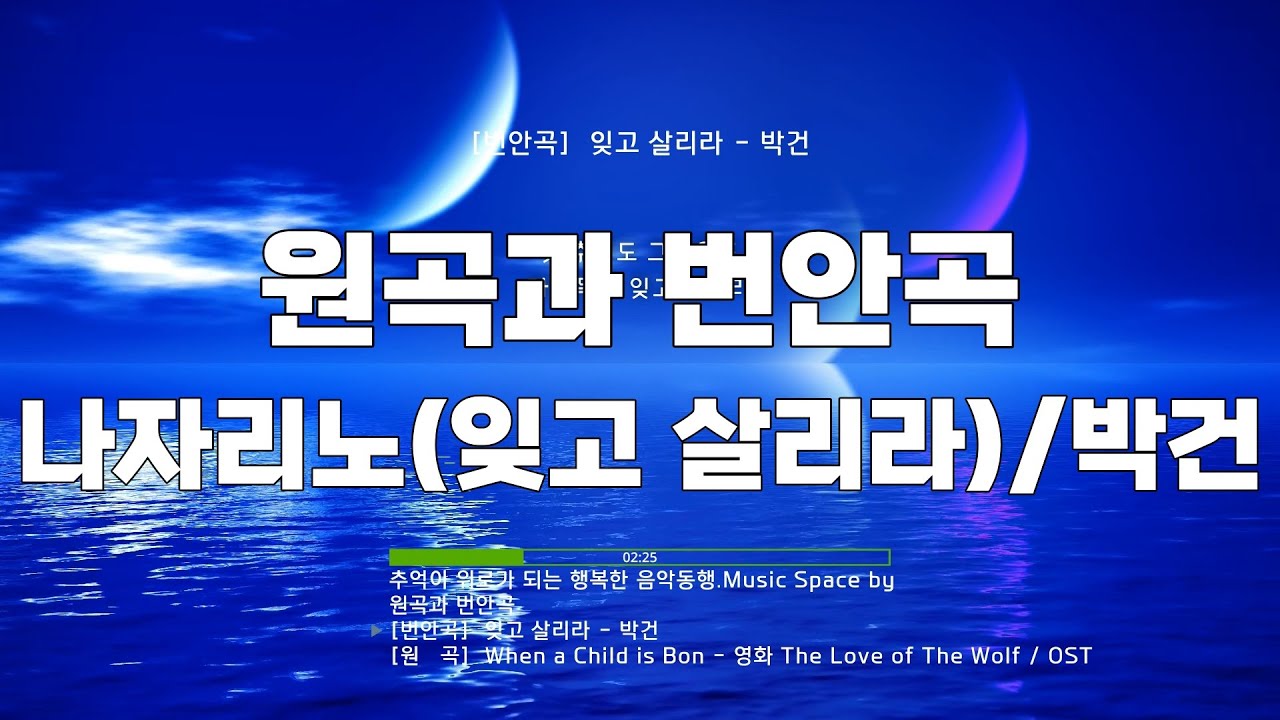 원곡과 번안곡/나자리노(잊고 살리라)/박건