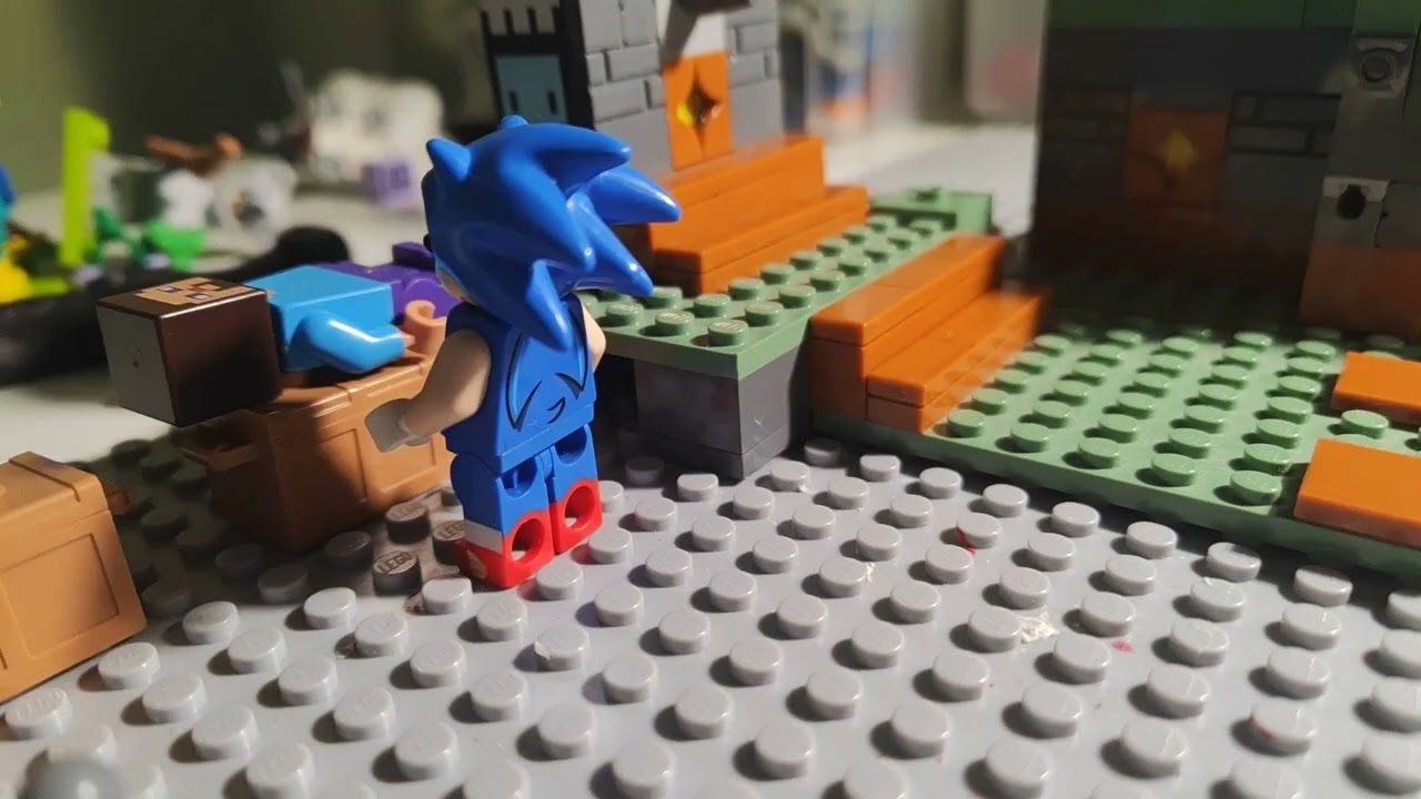 Sonic the hedgehog Vs Steve/ Herobrine|THE VIDEO GAME SAGA |Lego stop motion animation 