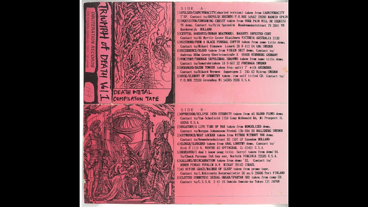 TRIUMPH OF DEATH COMPILATION TAPE.