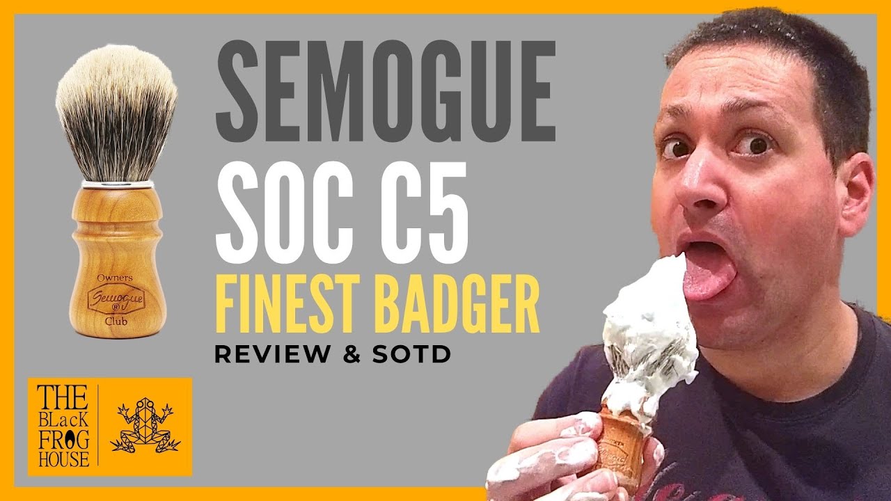 SOC C5 Finest Badger (Semogue Owners Club) - Two Bands Badger Brush - Review & SOTD