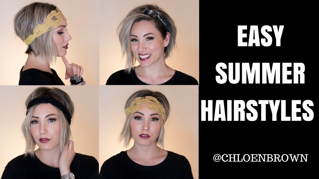 EASY HAIRSTYLES FOR SHORT HAIR | CHLOE BROWN