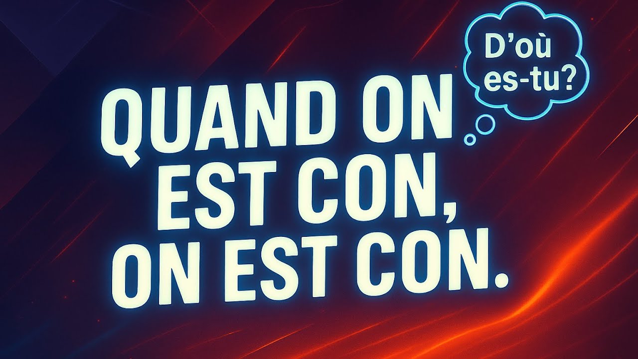 🤣 QUAND ON EST CON, ON EST CON ! La chanson qui dit VRAI 🎸 #humour #chanson