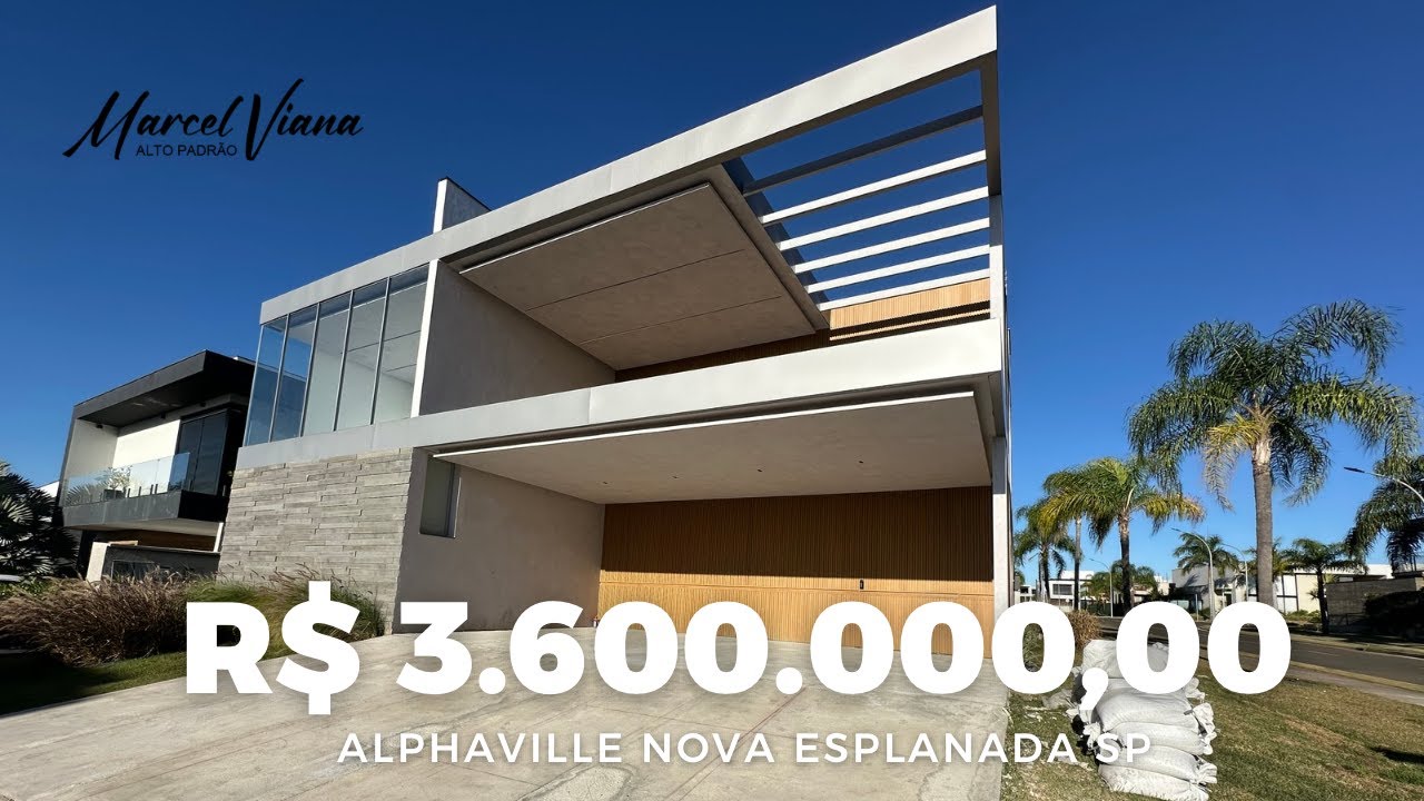 R$ 3.600.000 - CASA TÉRREA MODERNA E DIFERENTE DE TUDO QUE VOCÊ JÁ VIU NO ALPHAVILLE VOTORANTIM - SP