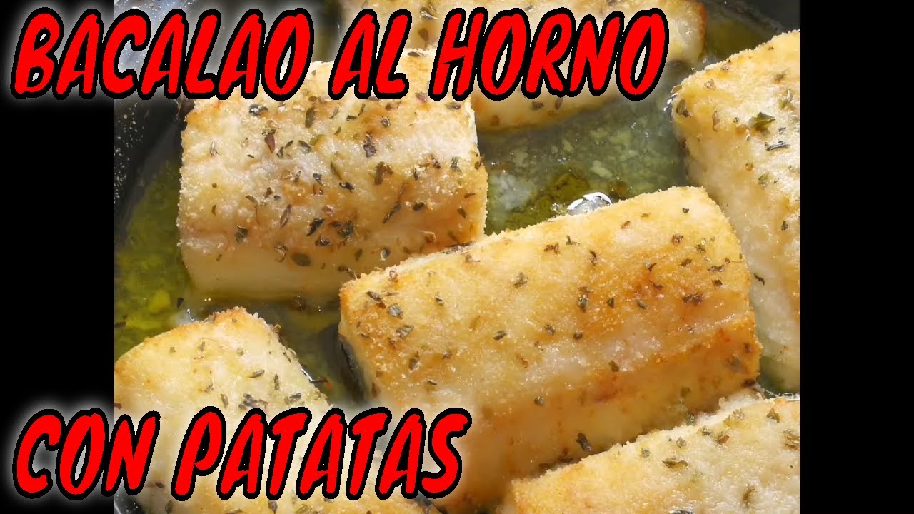 BACALAO O MARUCA al HORNO con PATATAS, receta fácil y rápida, Air fryer ,
