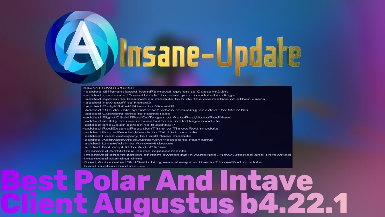 Best Polar And Intave Client Augustus b4 22 1