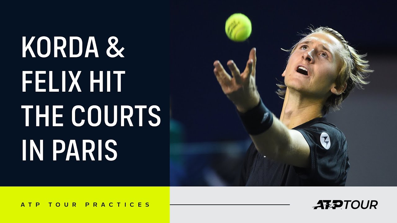 Korda & Auger-Aliassime Practice In Paris (4K)