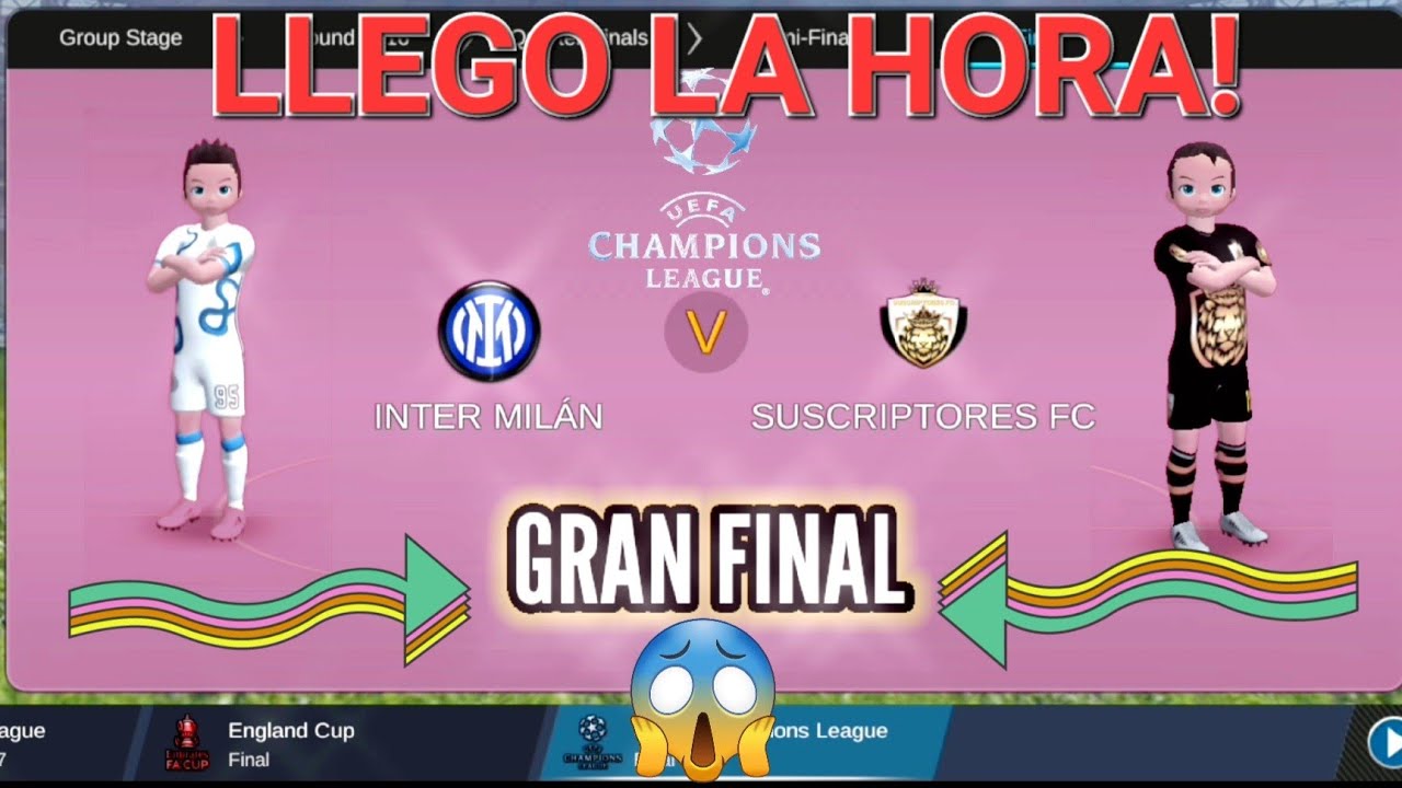 PLS modo carrera. La gran final de la champions league.