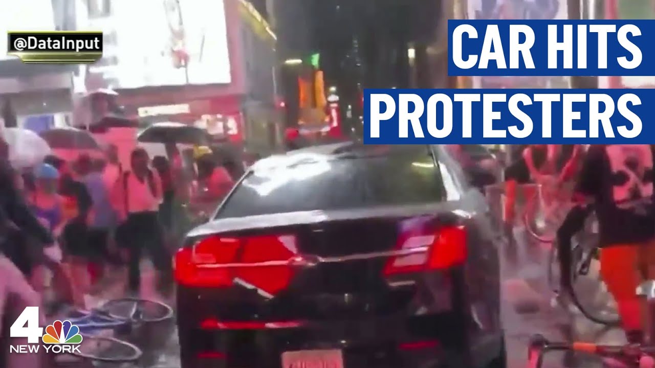 New Video of Car That Hit Times Square Protesters | NBC New York