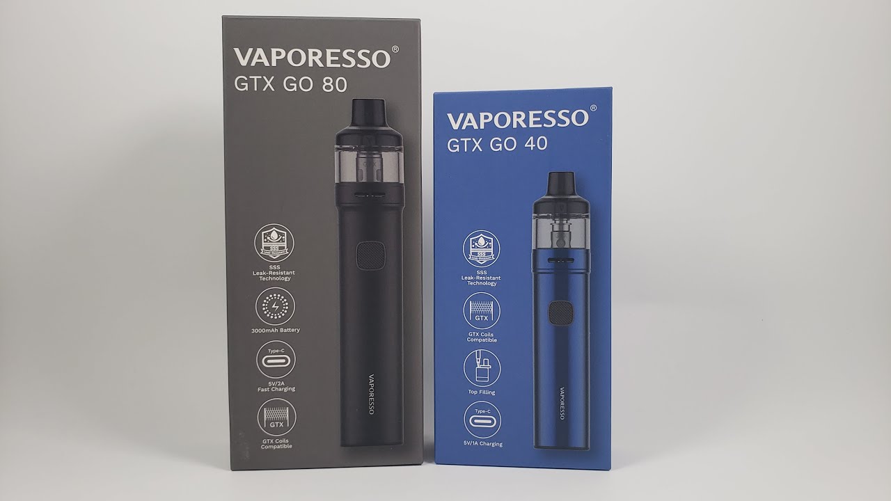 Vaporesso GTX GO 80 and GTX GO 40 Review