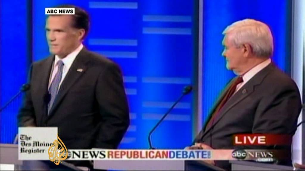 Gingrich takes on Romney in latest Republican debate