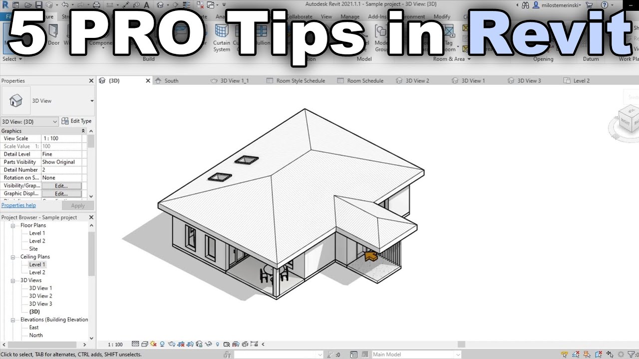 5 Pro Tips For Working in Revit Tutorial