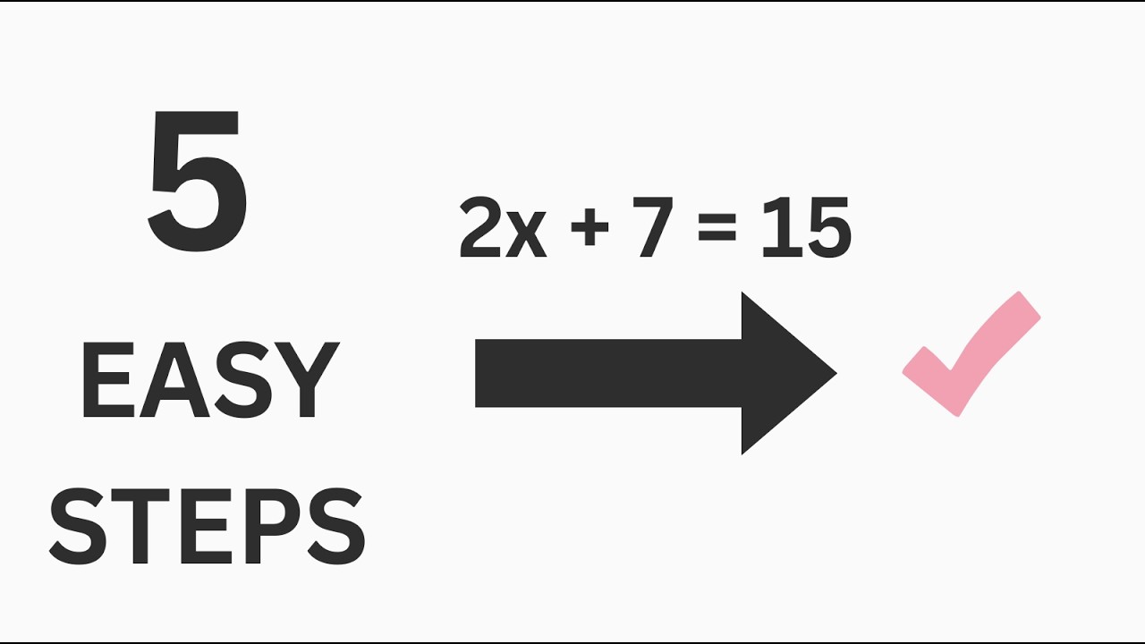 How to Solve Any Two-Step Equations