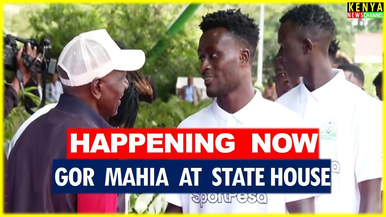 LIVE STATE HOUSE - Ruto hosts Gor Mahia FC Presentation of Premier League Trophy