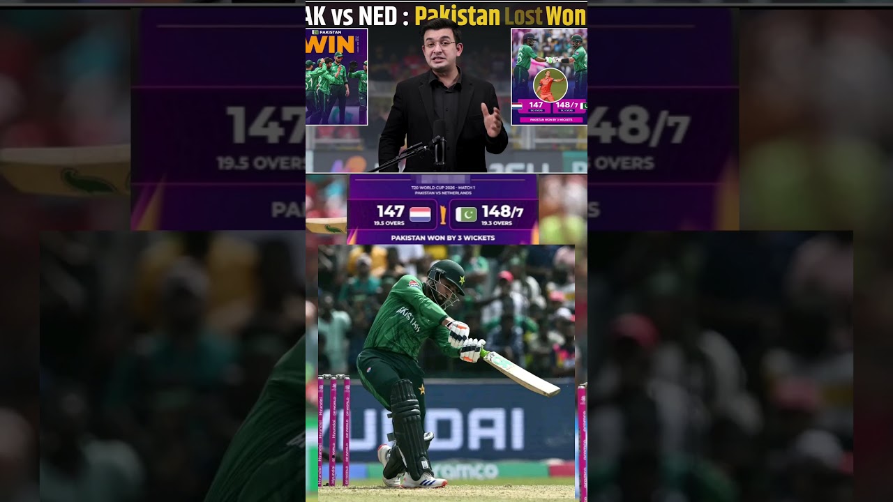 Pak vs NED : Pakistan overcome massive Dutch upset scare, win by 3 wickets .