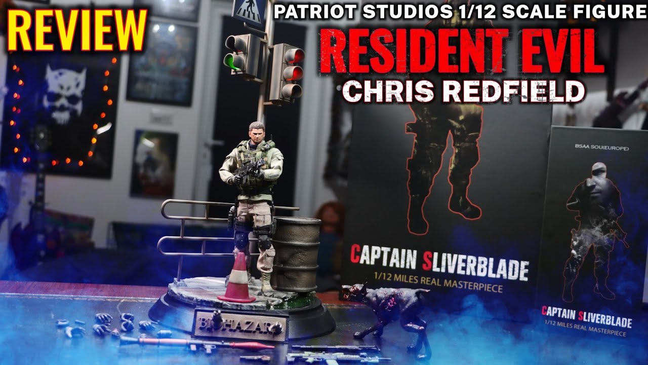 PATRIOT STUDIOS 1/12 SCALE CAPTAIN SLIVERBLADE ( CHRIS REDFEILD RESIDENT EVIL ) FIGURE REVIEW